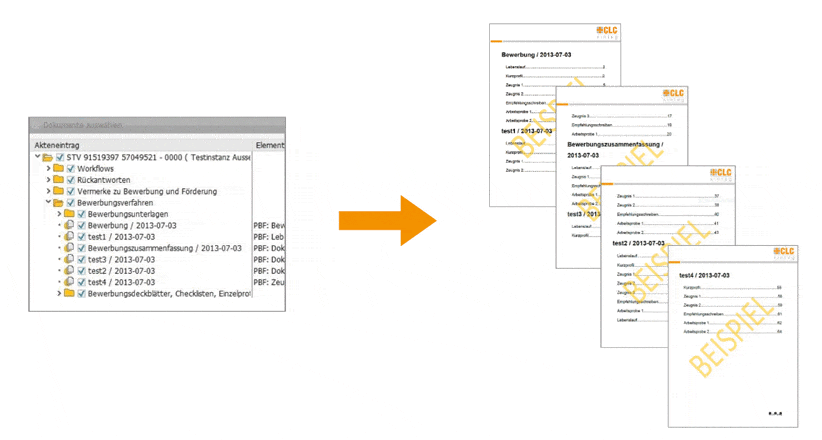 Easy and clear export of PDF documents from SAP